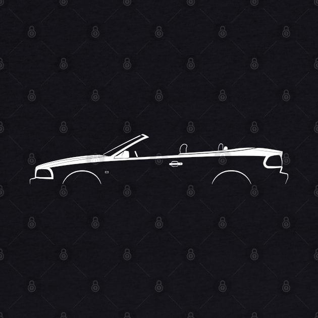 Volvo C70 Cabrio (1996) Silhouette by Car-Silhouettes